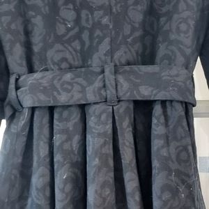Black Brocade Coat